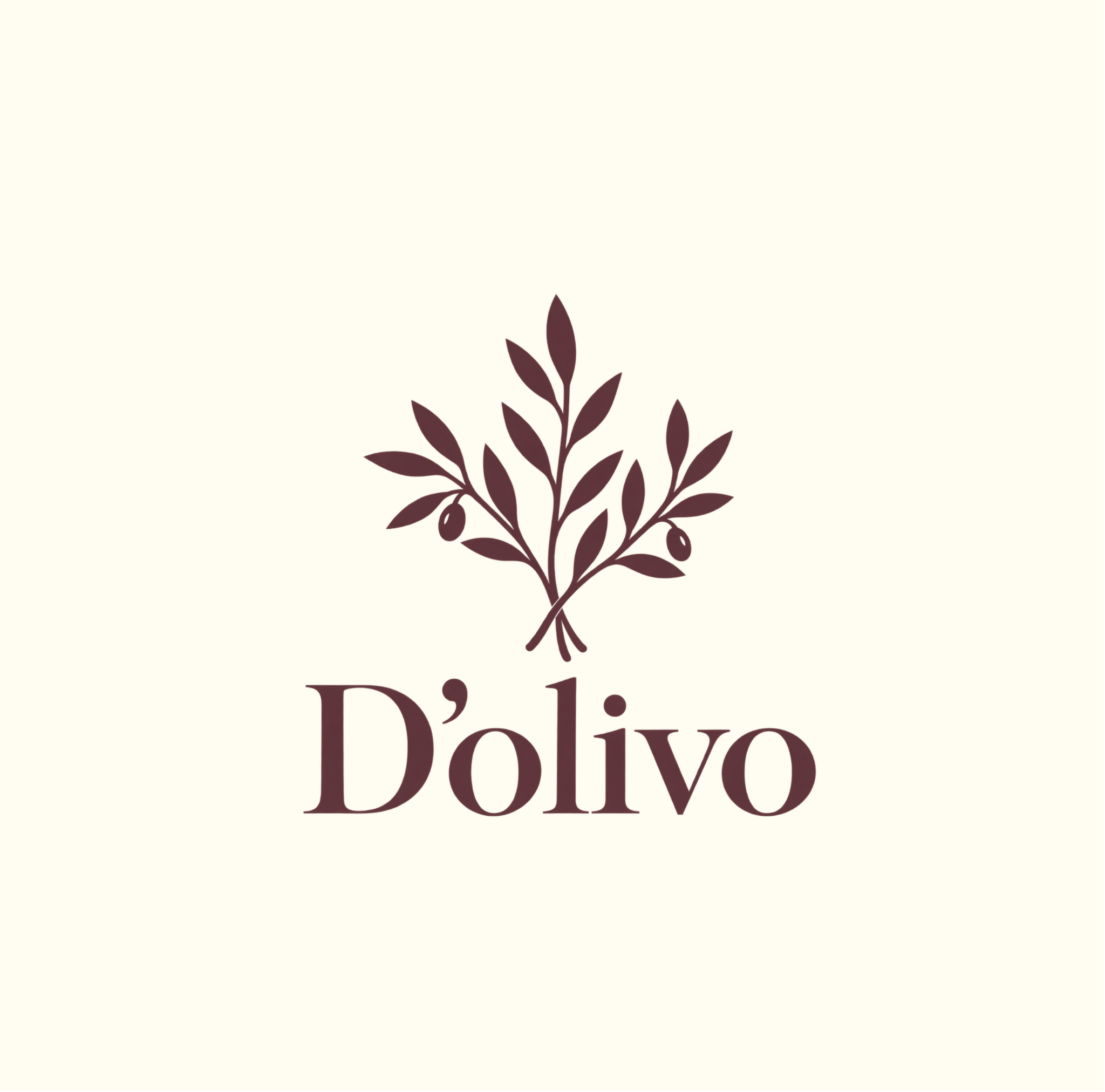 D’olivo olive branch logo